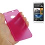 Schutzh�lle Case Ultra D�nn 0,3mm f�r Handy HTC One M7 Pink Transparent