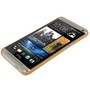 Schutzh�lle Case Ultra D�nn 0,3mm f�r Handy HTC One M7 Orange Transparent