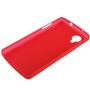 Schutzhlle Case Ultra Dnn 0,3mm fr Handy Google Nexus 5 Rot Transparent