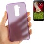 Schutzh�lle Case Ultra D�nn 0,3mm f�r Handy LG Optimus G2 / D802 Lila / Violett Transparent