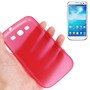 Schutzh�lle Case Ultra D�nn 0,3mm f�r Handy Samsung Galaxy S3 i9300 / i9305 / S3 NEO i9301 Rot Transparent