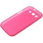 Schutzh�lle Case Ultra D�nn 0,3mm f�r Handy Samsung Galaxy S3 i9300 / i9305 / S3 NEO i9301 Rot Transparent