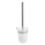 BORGANIC WC-B�rstengarnitur h�ngend Edelstahl Milchglas poliert 95x360x123 mm f�r Bad & WC >> zum Bohren