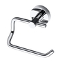 BOMEGA Papierrollenhalter ohne Deckel rechts Messing Chrom poliert 140x95x90 mm f�r Bad & WC >> zum Bohren oder Kleben