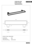 BERO Doppelhandtuchhalter Messing Schwarz 500x20x132 mm f�r Bad & K�che >> zum Bohren