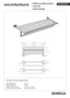 BOMEGA Handtuchablage Messing Chrom poliert 655x110x215 mm f�r Bad & K�che >> zum Bohren