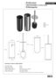 BEO WC-Brstengarnitur Edelstahl matt stehend oder hngend weie Brste 95x385x120 mm fr Bad & WC >> zum Bohren