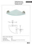 BEO Glasablage Eckmodell Edelstahl matt 244x55x244 mm f�r Bad & K�che >> zum Bohren