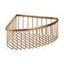 BAMBER Eckseifenkorb Messing Gold Kupfer matt 265x90x205 mm f�r Bad & K�che >> zum Bohren