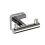 BASI Doppelkleiderhaken Messing Chrom poliert 80x50x60 mm f�r Bad & K�che >> zum Bohren