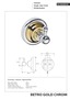 BETRO GOLD Kleiderhaken Messing Gold Chrom 65x65x65 mm f�r Bad & K�che >> zum Bohren