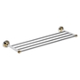 BETRO GOLD Handtuchhalter Messing Gold Chrom 665x65x225 mm f�r Bad & WC >> zum Bohren