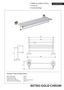BETRO GOLD Handtuchablage Messing Gold Chrom 665x120x225 mm f�r Bad & WC >> zum Bohren