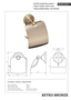 BETRO BRONZE Papierrollenhalter mit Deckel Messing Bronze 140x150x100 mm f�r Bad & WC >> zum Bohren