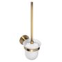 BETRO BRONZE WC-B�rstengarnitur Messing Glas Bronze 110x360x145 mm f�r Bad & WC >> zum Bohren
