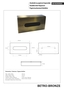 BETRO BRONZE Papiertuchspender Messing Bronze 250x130x70 mm f�r Bad & K�che >> Freistehend anwendbar