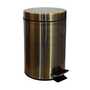 BETRO BRONZE Abfalleimer Edelstahl Bronze 170x260x170 mm, 3 Ltr f�r Bad & K�che >> Freistehend anwendbar