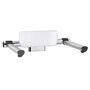 BELP R�ckenlehne mit Armlehnen Aluminium Kunststoff Chrom 600x185x380 mm f�r Bad & WC >> Zubeh�r