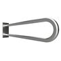 BELP St�tzgriff in U-Form Edelstahl geb�rstet mit Abdeckung 103x253x829 mm, 120 kg Traglast f�r Bad & WC >> zum Bohren