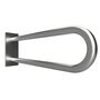 BELP St�tzgriff in U-Form Edelstahl geb�rstet mit Abdeckung 103x253x866 mm, 120 kg Traglast f�r Bad & WC >> zum Bohren