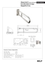 BELP Sttzklappgriff in U-Form mit Toilettenpapierhalter Edelstahl gebrstet 100x250x866 mm, 120 kg Traglast fr Bad & WC >> zum Bohren