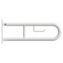 BELP St�tzklappgriff in U-Form mit Toilettenpapierhalter Eisen Wei� mit Abdeckung 100x250x866 mm, 120 kg Traglast f�r Bad & WC >> zum Bohren
