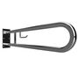 BELP St�tzklappgriff in U-Form mit Toilettenpapierhalter Edelstahl poliert 100x250x916 mm, 120 kg Traglast f�r Bad & WC >> zum Bohren