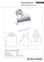 BETRO CHROM Papierrollenhalter mit Deckel Messing Chrom 140x150x100 mm f�r Bad & WC >> zum Bohren