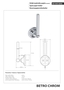 BETRO CHROM Reservepapierrollenhalter Messing Chrom 65x170x65 mm f�r Bad & WC >> zum Bohren