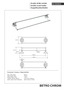 BETRO CHROM Doppelhandtuchhalter Messing Chrom 665x125x115 mm f�r Bad & K�che >> zum Bohren