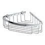 BYTRO Eckseifenkorb Messing Chrom poliert 185x260x70 mm f�r Bad & WC >> zum Bohren