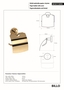 BILLO Papierrollenhalter mit Deckel Messing Gold poliert 80x140x155 mm f�r Bad & WC >> zum Bohren oder Kleben