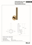 BILLO Papierrollenhalter ohne Deckel Messing Gold poliert 65x55x165 mm f�r Bad & WC >> zum Bohren oder Kleben