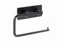 BEASY Toilettenpapierhalter Edelstahl Schwarz 42x145x100 mm f�r Bad & WC >> zum Kleben