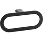 BORGANIC BLACK Handtuchring Edelstahl Schwarz 59x250x110 mm f�r Bad & K�che >> zum Bohren