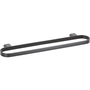 BORGANIC BLACK Doppelhandtuchhalter Edelstahl Schwarz 112x500x20 mm f�r Bad & K�che >> zum Bohren