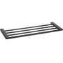 BORGANIC BLACK Handtuchablage Edelstahl Schwarz 214x640x20 mm f�r Bad & WC >> zum Bohren