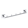 META Hakenleiste 5 Haken Messing Chrom 70x415x55 mm f�r Bad & K�che >> zum Bohren