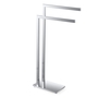 META Handtuchst�nder doppelt Messing Chrom 400x150x800 mm f�r Bad & WC >> Freistehend anwendbar