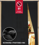 Fadenvorhang 150 cm x 800 cm (BxH) schwarz in B1 schwer entflammbar
