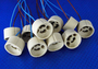 4384 Fassung Keramik GU10 Sockel Befestigungs-L�cher 10er Pack