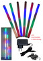 6985 LED Leuchtstab Bunt 123cm 8x15cm KRGeBGeRNGeBR +Fernbedienung + Netzteil 