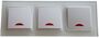 7751 Abelka Nuovo wei� 3 x Schalter + Kontroll Lampe 