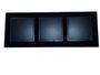8100 ABELKA Nuovo schwarzes Glas / Schwarze Wechselschalter 3fach