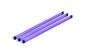 8893 3er Pack LED R�hre T8 24 Watt L�nge 150cm Violett