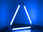 9289 LED Stab Leuchte DEL 3x18 Watt a 127cm blau 