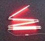 9310 LED Stab Leuchte 5LS 5 x 18 Watt Leuchtstbe a 127 cm rot 