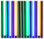 2028 LED IC-Digital Akustik Paneele ALU Hoch Leuchte RGB 6x1m APP