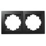 2504 Levina Rahmen 2er schwarz 152*81mm f�r Schalter Serien Eins�tze
