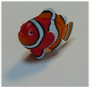 3089 Deko Set 10er Clownfisch klein Rot - Wei� - Orange